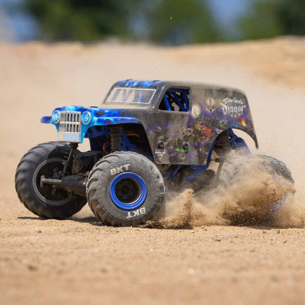 Losi 1/18 Mini LMT 4X4 Brushed RTR Monster Truck (Grave Digger OR Son-Uva Digger) w/SLT2 2.4GHz Radio, Battery & Charger