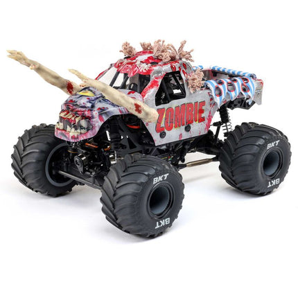 Losi 1/18 Mini LMT 4X4 Brushed RTR Monster Truck (Zombie) w/ SLT2 Radio, Battery & Charger – LOS01026T4