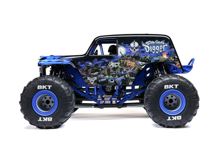 Losi LMT 2.0 Grave Digger® / Son-uva Digger® Solid Axle 4x4 RTR Brushless Monster Truck w/DX3 Smart DSMR Radio Part Number: LOS04028