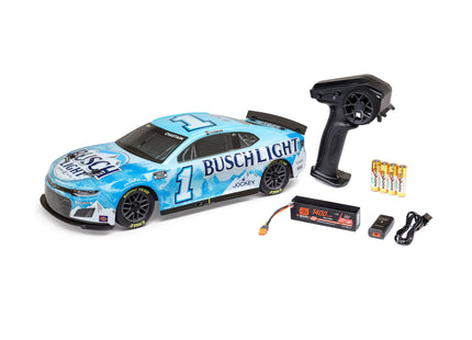 Losi LOS1122501 1/12 NASCAR RC Race Car – Ross Chastain No. 1 Busch Light 2025 Camaro ZL1 2S AWD RTR (Battery & Charger Included)