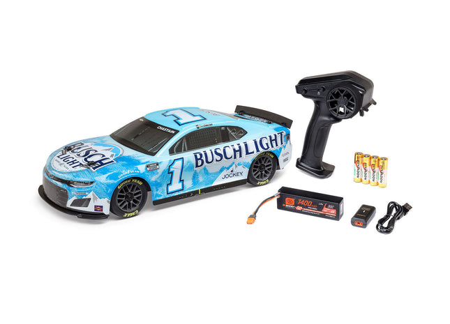 Losi LOS1122501 1/12 NASCAR RC Race Car – Ross Chastain No. 1 Busch Light 2025 Camaro ZL1 2S AWD RTR (Battery & Charger Included)