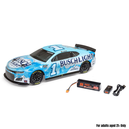 Losi LOS1122501 1/12 NASCAR RC Race Car – Ross Chastain No. 1 Busch Light 2025 Camaro ZL1 2S AWD RTR (Battery & Charger Included)