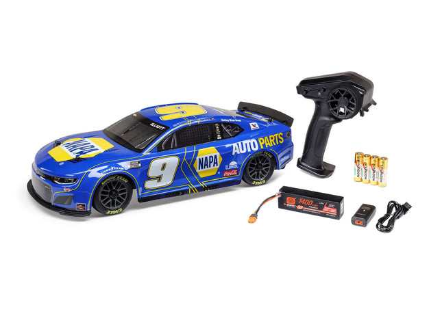Losi NASCAR #9 Chevy Camaro ZL1 1/12 2S AWD RTR On-Road Car (Chase Elliott) w/Radio, Battery & Charger - LOS1122509