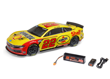 Losi NASCAR #22 Ford Mustang 1/12 2S AWD RTR On-Road Car (Joey Logano) – w/Radio, Battery & Charger