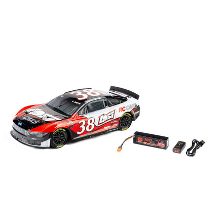 Losi NASCAR #38 Ford Mustang 1/12 2S AWD RTR On-Road Car (Zane Smith) w/2.4GHz Radio, Battery & Charger (LOS1122638)