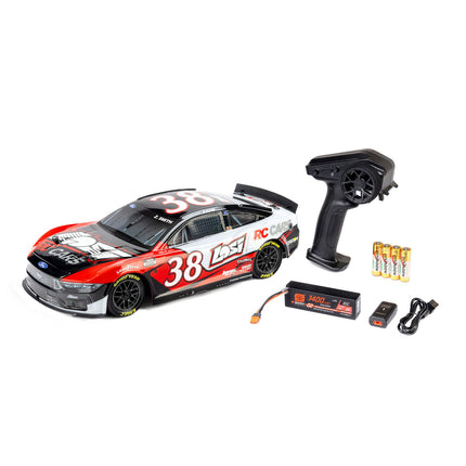 Losi NASCAR #38 Ford Mustang 1/12 2S AWD RTR On-Road Car (Zane Smith) w/2.4GHz Radio, Battery & Charger (LOS1122638)