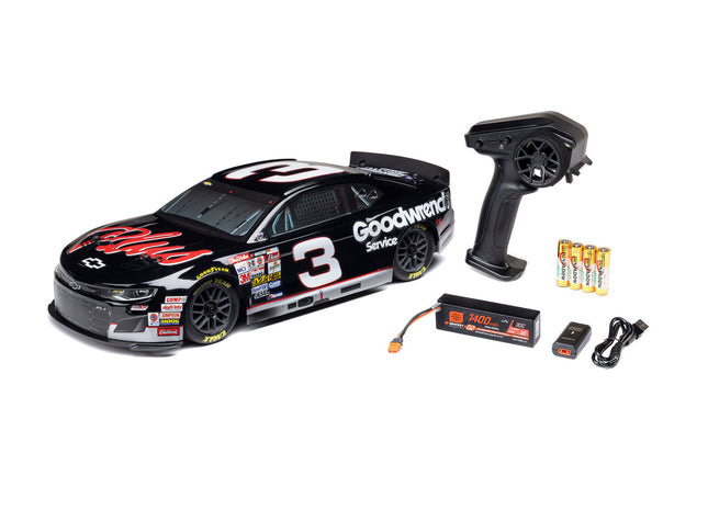 Losi LOS1122503 1/12 NASCAR RC Race Car – Dale Earnhardt #3 Chevy Camaro ZL1 2S AWD RTR (Battery &amp; Charger Included) LOSF1122503