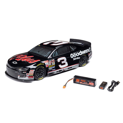 Losi LOS1122503 1/12 NASCAR RC Race Car – Dale Earnhardt #3 Chevy Camaro ZL1 2S AWD RTR (Battery & Charger Included) LOSF1122503