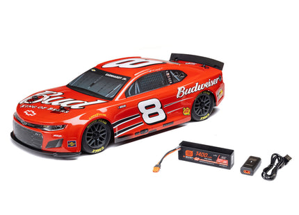 Losi LOS1122508 1/12 NASCAR RC Race Car – Dale Earnhardt Jr. #8 Budweiser Chevy Camaro ZL1 2S AWD RTR (Battery & Charger Included)