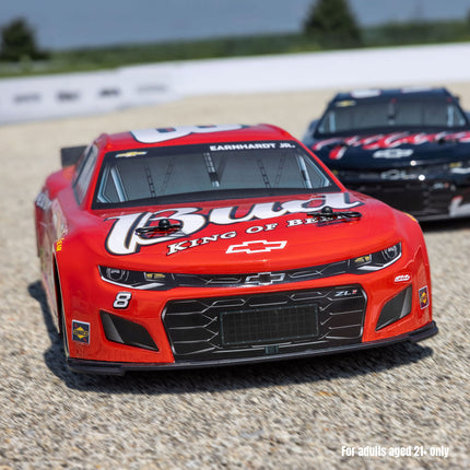 Losi LOS1122508 1/12 NASCAR RC Race Car – Dale Earnhardt Jr. #8 Budweiser Chevy Camaro ZL1 2S AWD RTR (Battery & Charger Included)