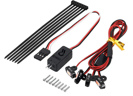 INJORA Rock Lights Kit w/Controller for 1/18 & 1/24 RC Crawlers — White or Yellow