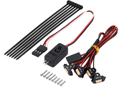 INJORA Rock Lights Kit w/Controller for 1/18 & 1/24 RC Crawlers — White or Yellow
