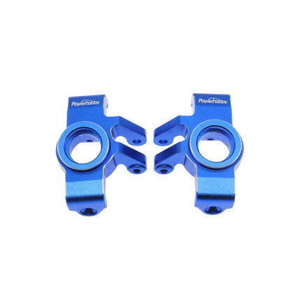 Powerhobby Aluminum Steering Knuckle – NASCAR / Mojave Grom – Red / Black / Blue (PHB6877)