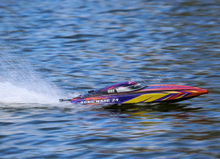 Pro Boat Sonicwake 24" Self-Righting RTR Deep-V Brushless Boat (Red or Blue)  Part# PRB-1992