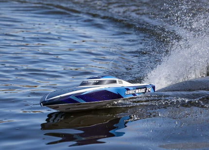 Pro Boat Sonicwake 24" Self-Righting RTR Deep-V Brushless Boat (Red or Blue)  Part# PRB-1992