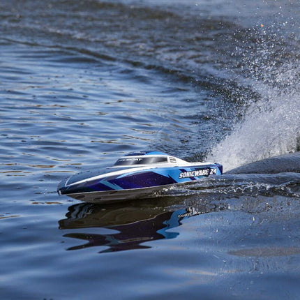 Pro Boat Sonicwake 24" Self-Righting RTR Deep-V Brushless Boat (Red or Blue)  Part# PRB-1992