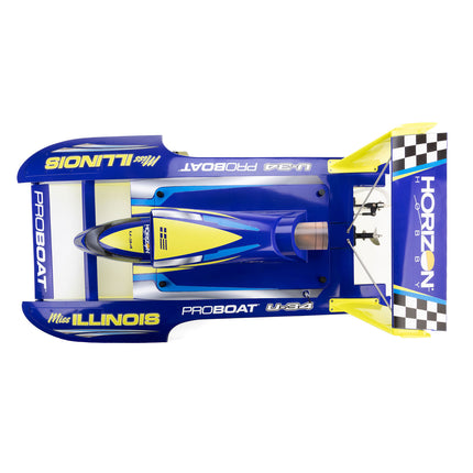 Pro Boat U-34 34" Miss Illinois RTR Brushless Hydroplane Boat w/DX3 2.4GHz Radio (PRB08072T1)