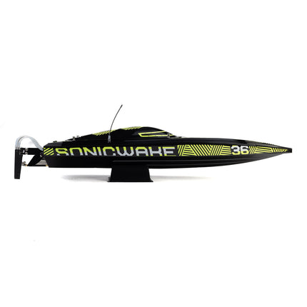 Pro Boat Sonicwake 36" V3 Self-Righting RTR V-Hull Brushless Boat (Black) w/SLT3 2.4GHz Radio (PRB-2171)