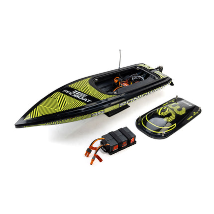 Pro Boat Sonicwake 36" V3 Self-Righting RTR V-Hull Brushless Boat (Black) w/SLT3 2.4GHz Radio (PRB-2171)