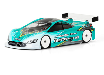 PROTOform P63 1/10 Touring Car Body – Lightweight (0.65mm) Clear, 190mm – PRM158025