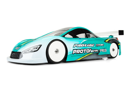 PROTOform P63 1/10 Touring Car Body – Lightweight (0.65mm) Clear, 190mm – PRM158025
