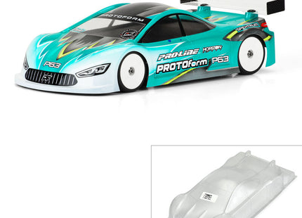 PROTOform P63 1/10 Touring Car Body – Lightweight (0.65mm) Clear, 190mm – PRM158025