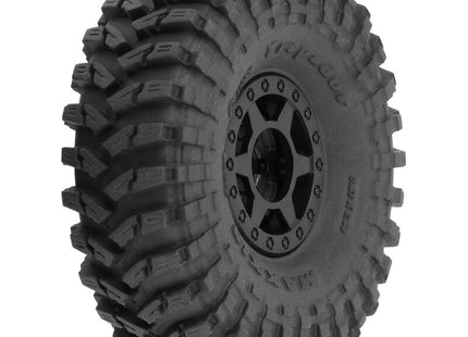 Pro-Line SCX24 1.0" Maxxis Trepador Pre-Mounted Tires (63.5mm OD, Soft) w/ Black Holcomb Bead-Loc Wheels (4) – PRO1022510