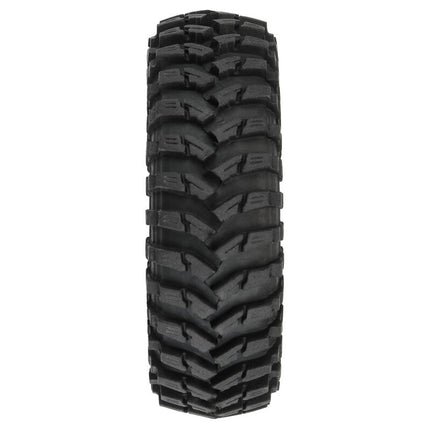 Pro-Line SCX24 1.0" Maxxis Trepador Pre-Mounted Tires (63.5mm OD, Soft) w/ Black Holcomb Bead-Loc Wheels (4) – PRO1022510