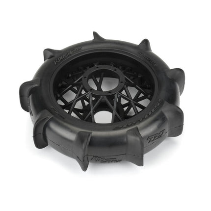 Pro-Line 1/4 Roost MX Sand/Snow Paddle Rear Tire MTD Black (1): PROMOTO-MX