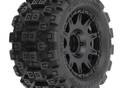 Pro-Line Badlands MX Pre-Mounted MT 1/18 Tire Set (Black) (4) – 12mm Hex Part Number: PRO10241-10