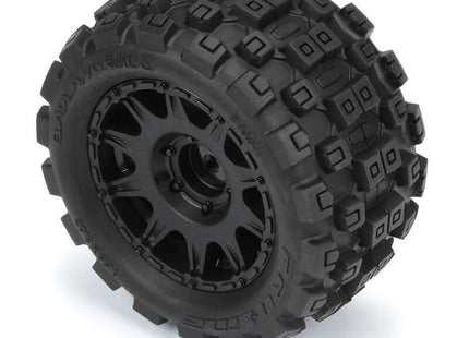 Pro-Line Badlands MX Pre-Mounted MT 1/18 Tire Set (Black) (4) – 12mm Hex Part Number: PRO10241-10