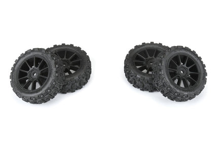 Pro-Line Mojave Grom Mirage TT Pre-Mounted Tires (Silver) – Medium Compound (4) Part# PRO10253-10