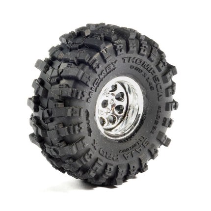 Pro-Line Axial SCX30 1/30 Baja Pro X Pre-Mounted Micro Crawler Tires (Chrome) (4) (37mm OD) (PRO10251-10)