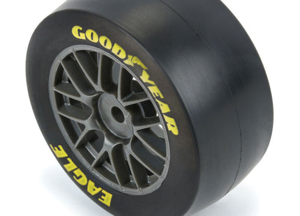 Pro-Line 1/12 Goodyear Eagle Soft Tire F/R MTD Gray Wheels (4): Losi NASCAR – Part #: PRO1030411