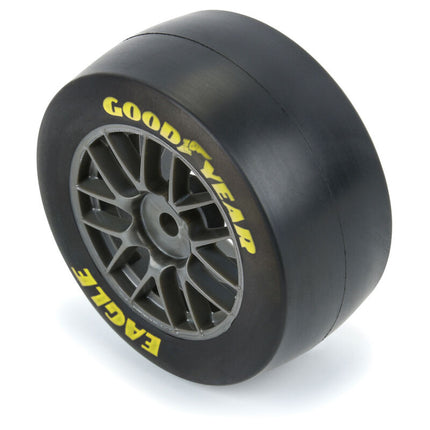 Pro-Line 1/12 Goodyear Eagle Soft Tire F/R MTD Gray Wheels (4): Losi NASCAR – Part #: PRO1030411