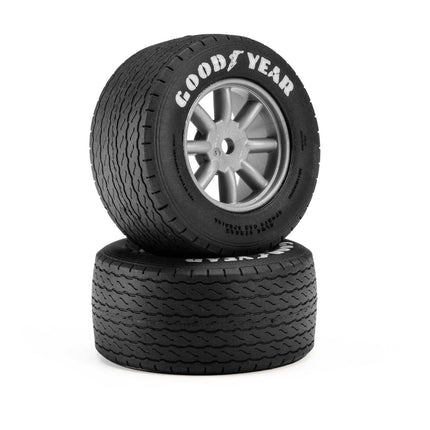 Pro-Line Losi NASCAR Goodyear Blue Streak VTA Front Pre-Mounted Tires – Grey (2) (PRO1036310)