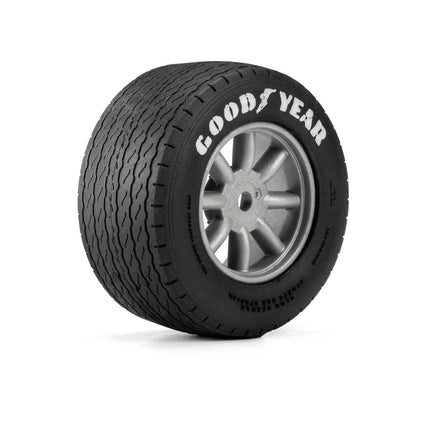 Pro-Line Losi NASCAR Goodyear Blue Streak VTA Front Pre-Mounted Tires – Grey (2) (PRO1036310)