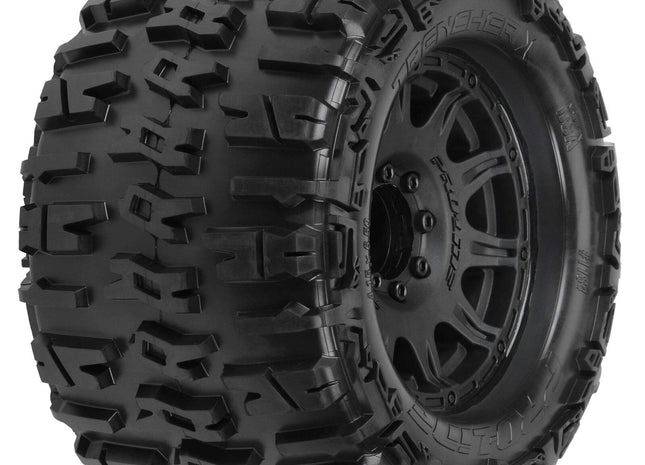 Pro-Line Trencher X MX38 3.8" Tire w/Raid 8x32 Wheels (Black) (2) (M2) w/Removable Hex  Part #: PRO118410