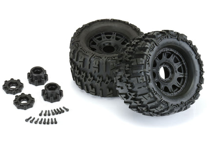 Pro-Line Trencher X MX38 3.8" Tire w/Raid 8x32 Wheels (Black) (2) (M2) w/Removable Hex  Part #: PRO118410