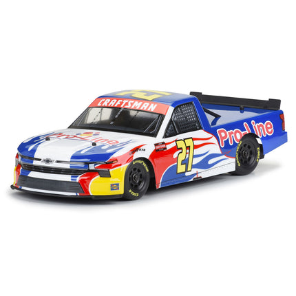 Pro-Line 1/12 Pre-Cut 2024 Chevy® Silverado® NASCAR® Truck Series Clear Body – Losi® NASCAR® Part# PRO365300