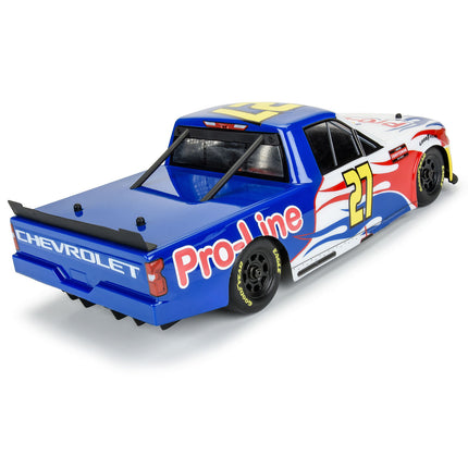 Pro-Line 1/12 Pre-Cut 2024 Chevy® Silverado® NASCAR® Truck Series Clear Body – Losi® NASCAR® Part# PRO365300