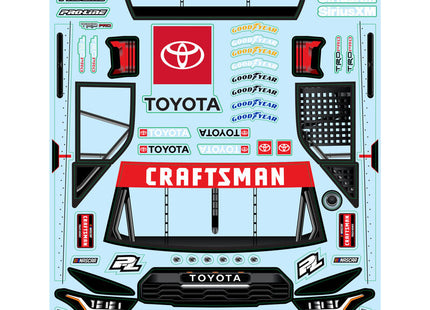 Pro-Line 1/12 Pre-Cut 2024 Toyota Tundra NASCAR Truck Series Clear Body (Losi NASCAR) – PRO365500