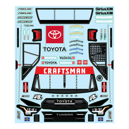 Pro-Line 1/12 Pre-Cut 2024 Toyota Tundra NASCAR Truck Series Clear Body (Losi NASCAR) – PRO365500