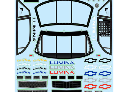 Pro-Line 1990 Chevy Lumina Clear Body – Pre-Cut for Losi NASCAR Part #: PRO370917