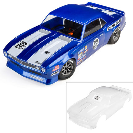 Pro-Line Racing 1/12 Pre-Cut 1968 Chevy Camaro Clear VTA Body – Losi NASCAR – PRO372717