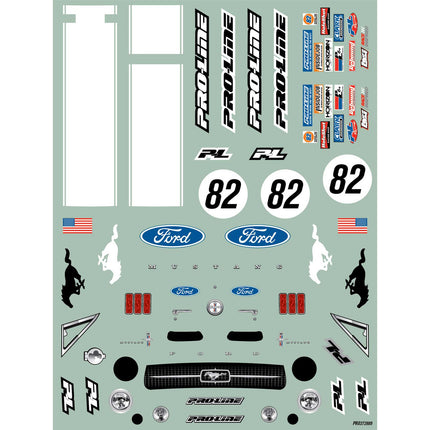 Pro-Line 1/12 Pre-Cut 1968 Ford Mustang Clear VTA Body – Losi NASCAR (PRO372817)