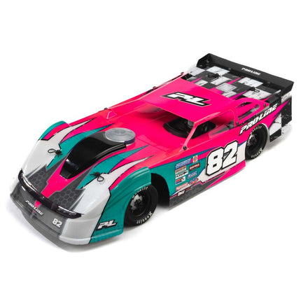 Pro-Line Dirt Late Model Tombstone Hi-Performance 1/12 Pre-Trimmed Body (Clear) PRO373717