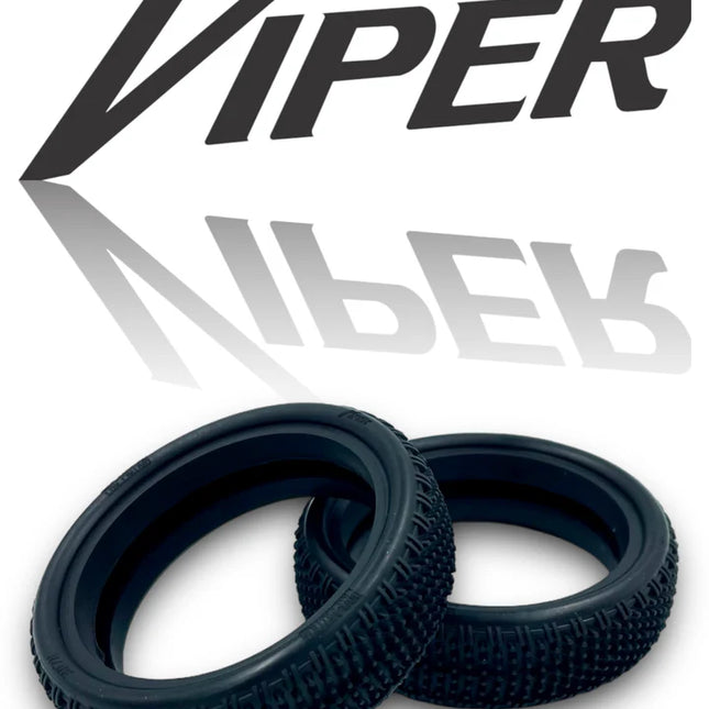 Pro-Motion Viper 2.2" Slim 2WD Front LP Carpet Buggy Tires (2) — C4 Red (Soft Compound) Part #: 3070-C4