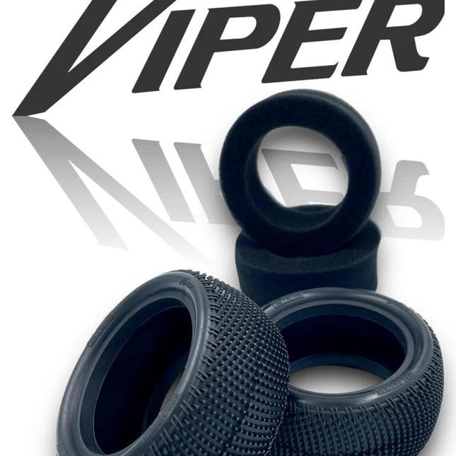 Pro-Motion Viper 2.2" Rear LP Carpet Buggy Tires (2) — C4 Red (Soft Compound) Part #: 3090-C4