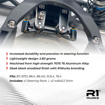 R1WURKS (B7 Series) Aluminum Steering Bellcranks – 900056